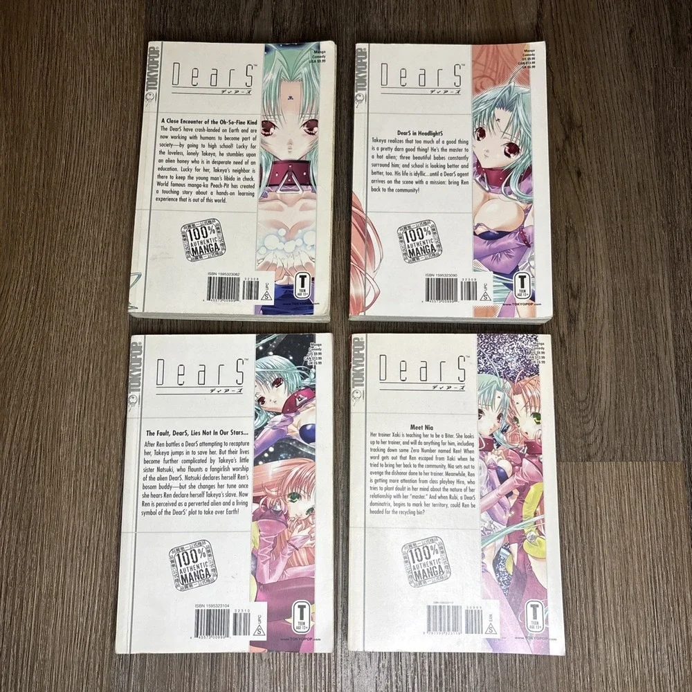 DearS Manga (Peach Pit) English Tokyo‎ Pop Vol. 1-4 Lot Anime Paperback Books